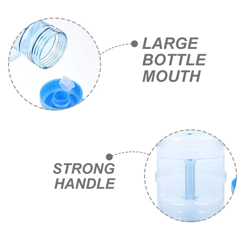 

Portable Large Capacity Water Jug Thick Durable Outdoor Camping Hiking Reusable Mineral Water Bottle With Handle Sealing Design