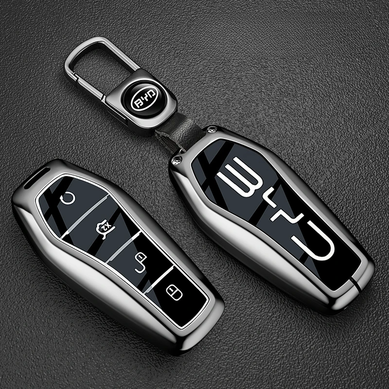 

Fit For BYD Seal Sealion 6 Song Plus Atto 3 Han EV Dolphin Mini Car Key Case Cover Shel Keychain Accessories