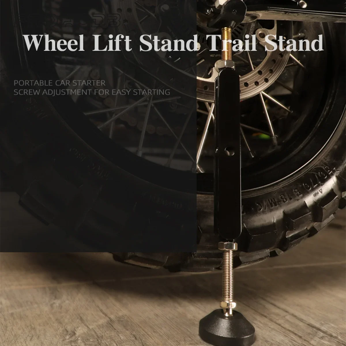 For Honda Yamaha Kawasaki KTM Suzuki Motorcycle Portable Lift Stand Trail Stand Rear Wheel Emergency Side Stand Kickstand