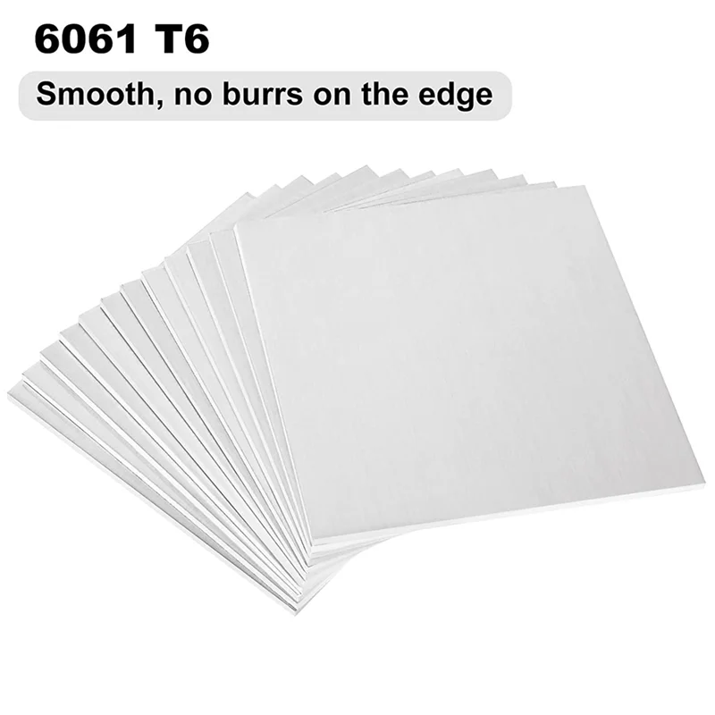 6061 T6 Aluminum Sheet Flat Plain 3Mm Aluminum Plate Weld Practice Kit for MIG TIG Stick MMA Arc Welding Practice Kit