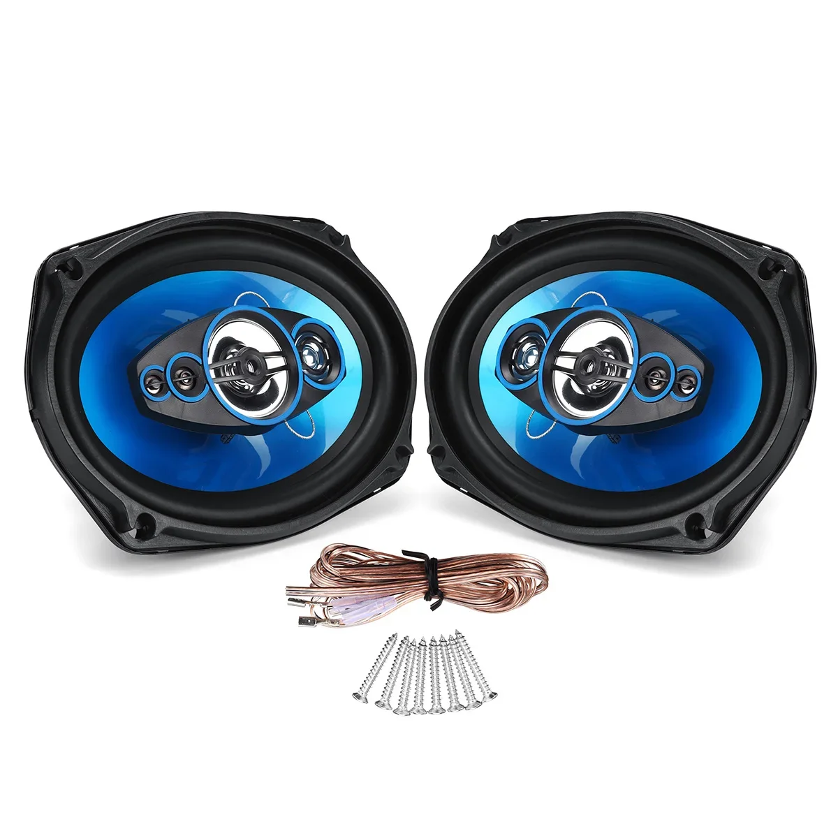 1000W 12V 6.9 Inch 2 Way HIFI Audio Car Music Stereo 2 Pcs Car Speaker Coaxial Subwoofer Tweeter Stereo Surround Audio Speaker