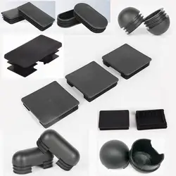 Ellipse Plastic Tube Plug, Metal Pipe Stopper, Square Sphericity Plugs, Fitness Equipment Accessories