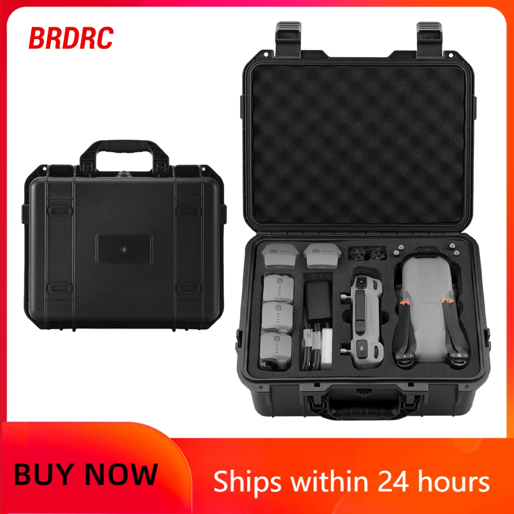 BRDRC Waterproof BOX For DJI Air 3 Drone Hard Shell Storage Bag Portable Travel Bag RC 2 RC-N2 Remote Controller Accessories