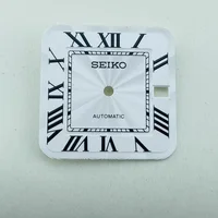 NH35 Dial 27 mm NH36 Dial Calendario único Santos Reloj mecánico S logo para Seiko mod