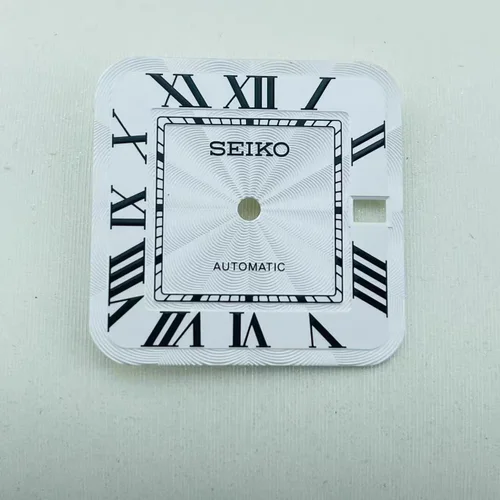 NH35 Dial 27 mm NH36 Dial Calendario único Santos Reloj mecánico S logo para Seiko mod