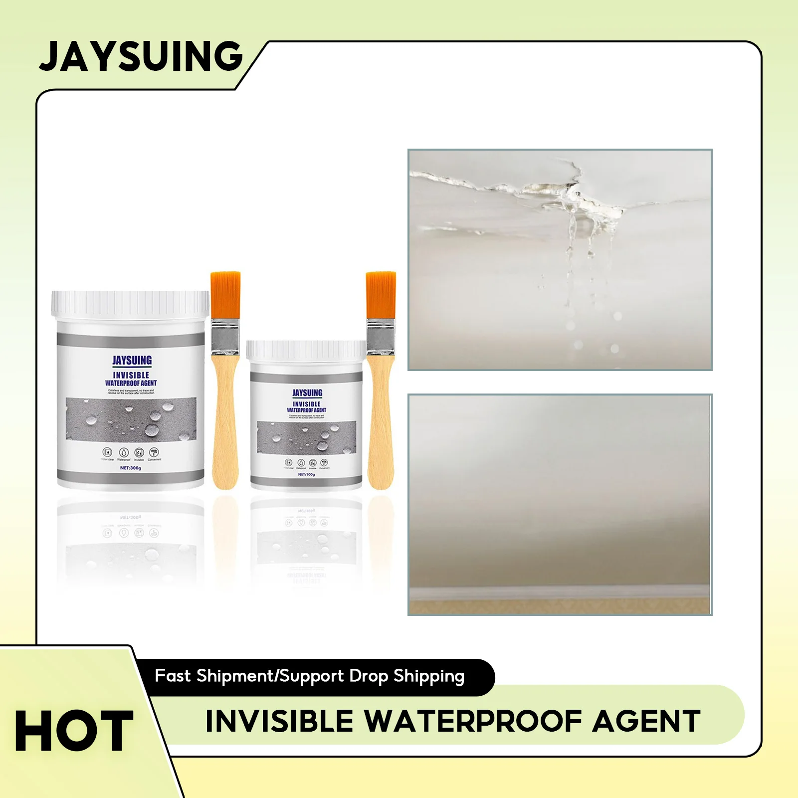 

30g/100g/300g Invisible Waterproof Agent Sealant Glue Transparent Sealing Coating Leak-Free Toilet Repair Strong Bonding Sealant