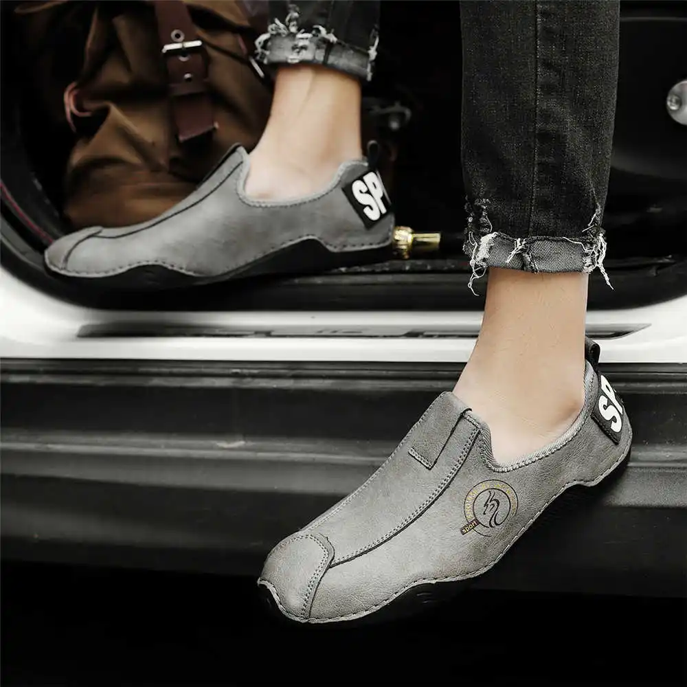 Non-slip Sole Cow Leather Boots Men High Ankle Shoes For Men Fashion Shoes Man Sneakers Sport Drop Shipping Vzuttya