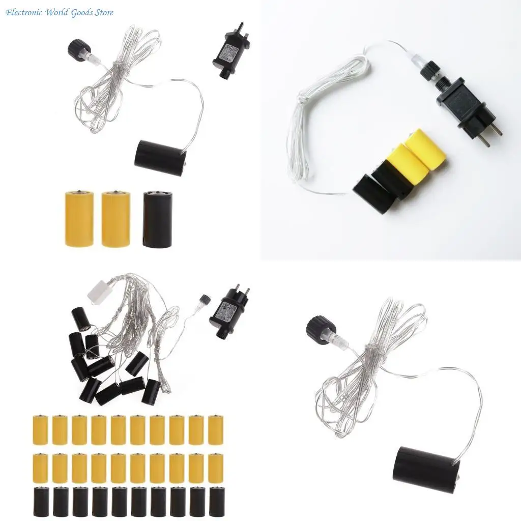 

A3PD 1 Set LR14 C Battery Eliminators Replacement for 4.5V 3V LR14 C Batteries