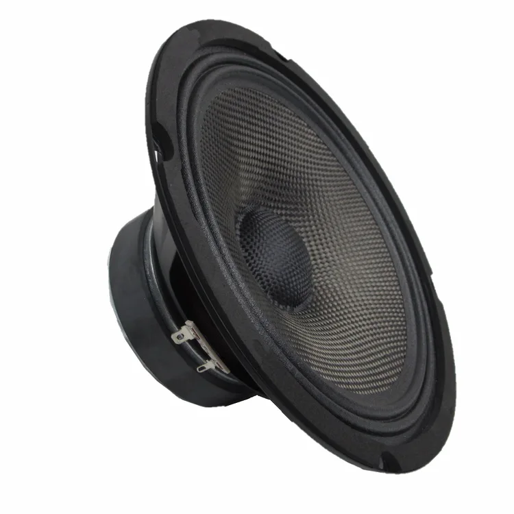 Factory RMS Power 40W Carbon Fiber 8 Inch 4Ω or 8Ω  90DB 25-core Full Range Speaker 100mm-Ferrite magnet Midrange audio Speaker