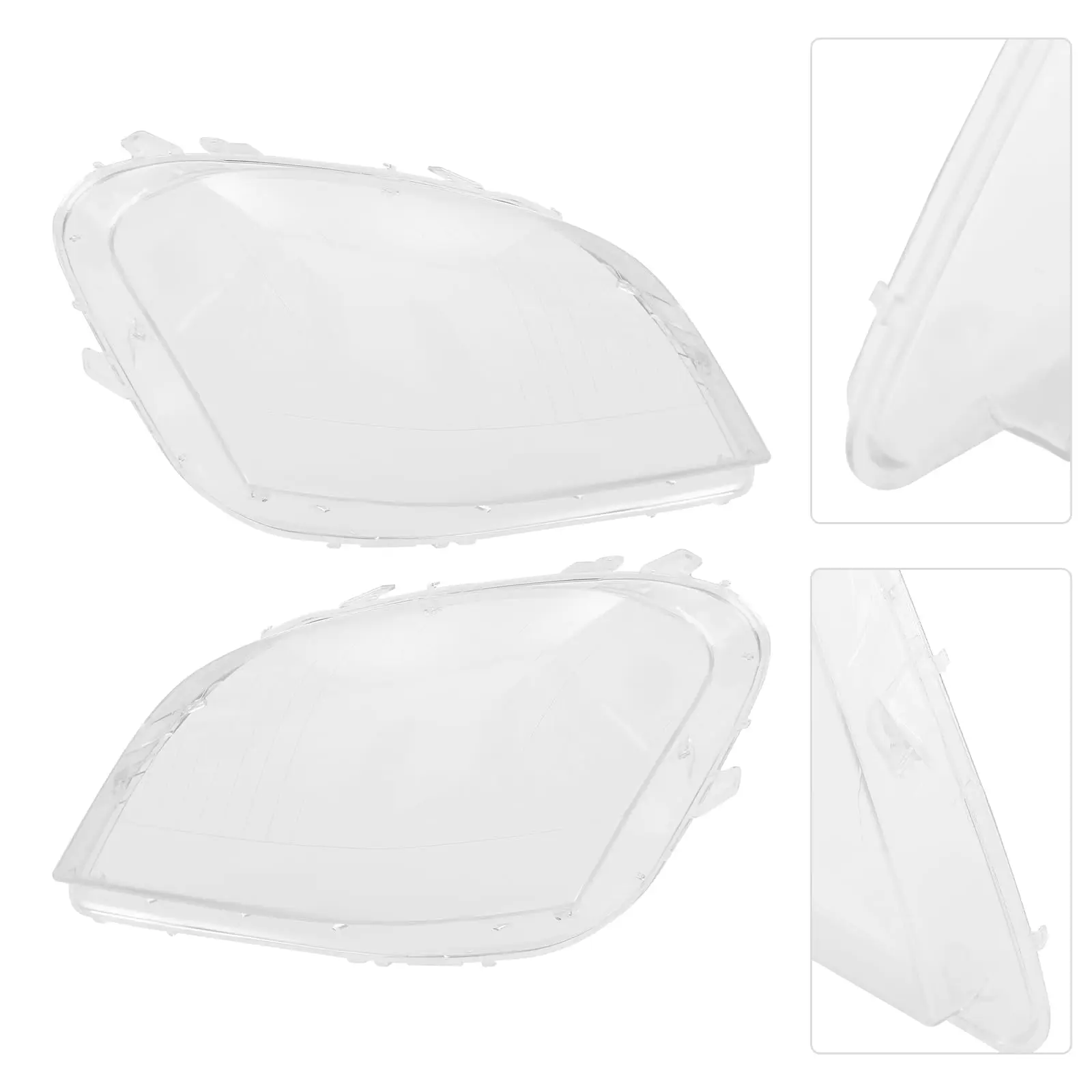 زوج غطاء عدسة المصباح الأمامي متوافق مع مرسيدس بنز ml Class W164 2006 2007 2008 غطاء عدسة المصباح الأمامي الأيسر والأيمن Cle