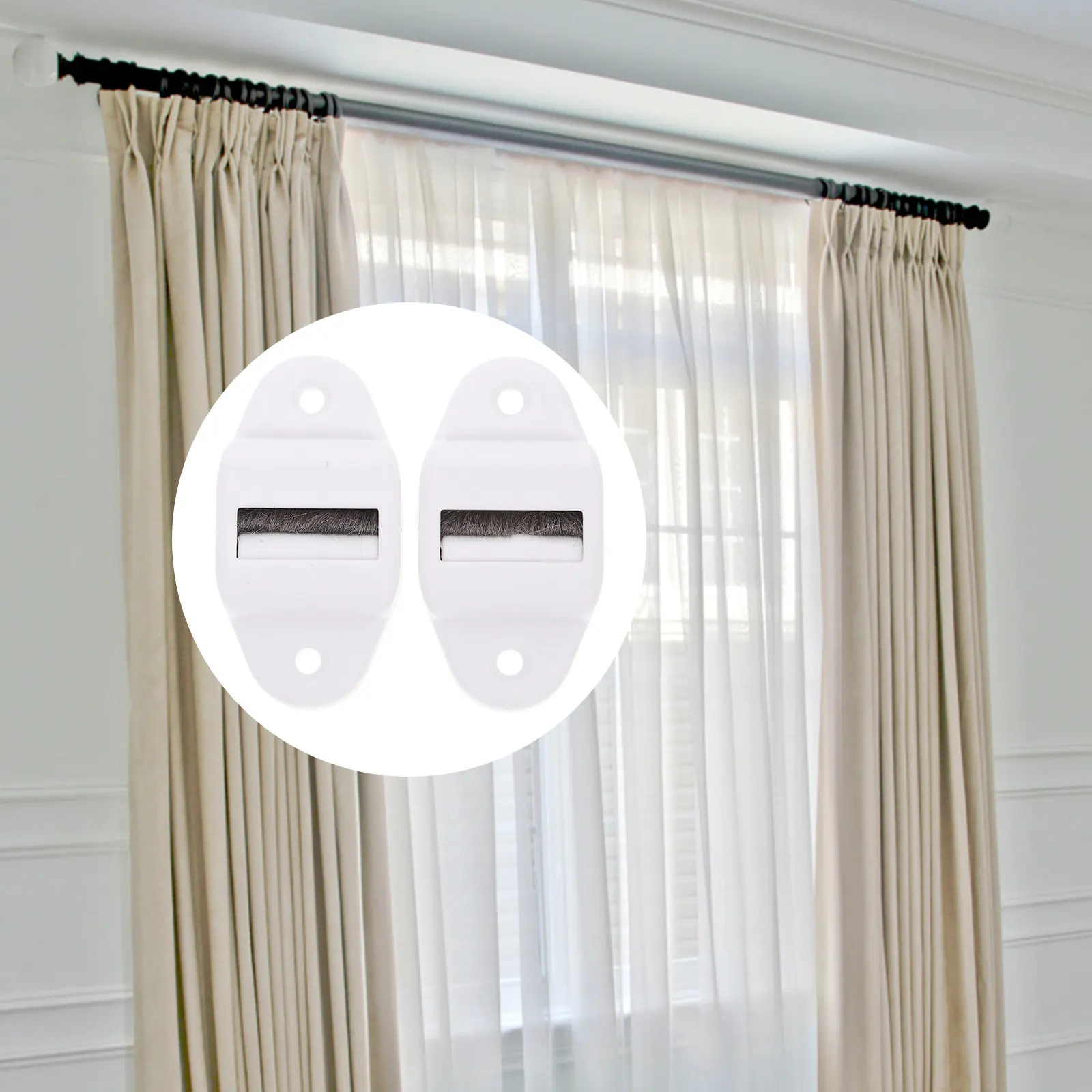 

2Pcs Curtain Belt Guide Roller Heavy-Duty Plastic Blind Shutter Glider for Smooth Sliding Easy Installation Aesthetic Roller