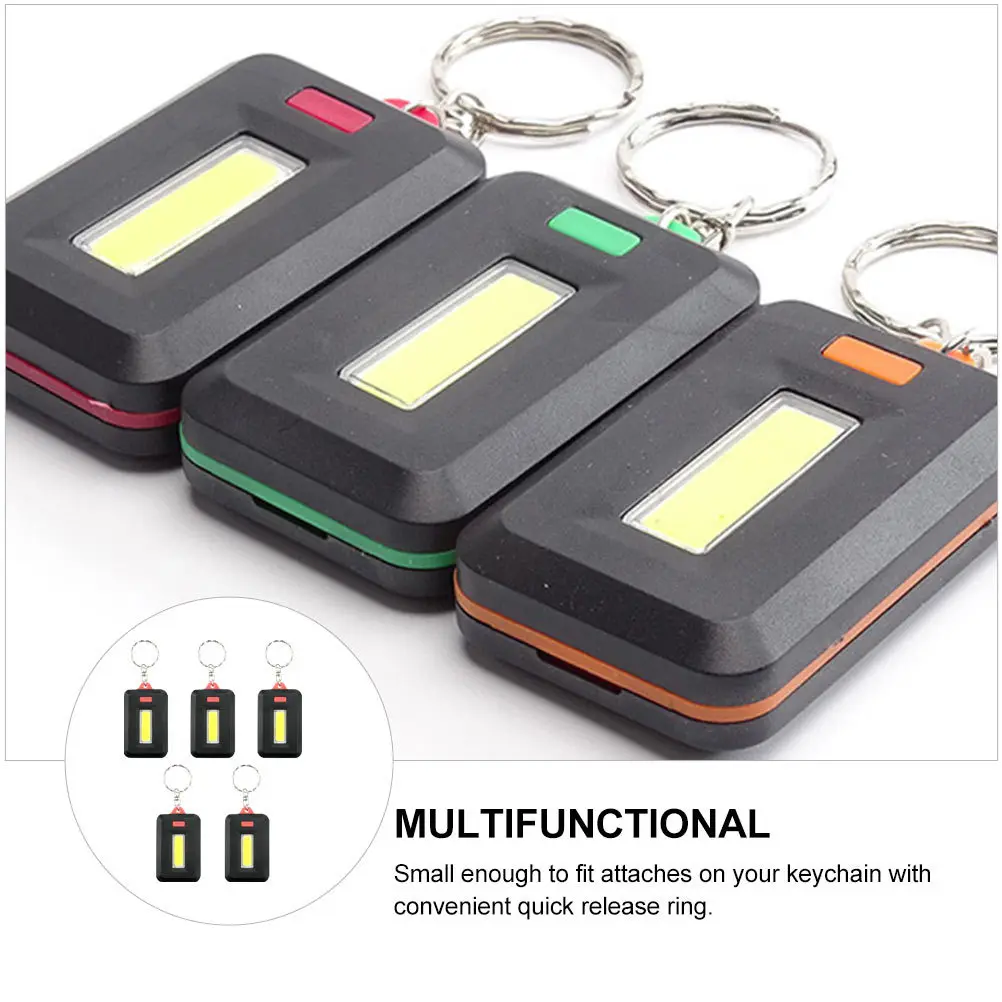 

5Pcs Mountaineering Key Chain Light Tiny Portable Outdoor Camping Hiking LED Keyring Mini Flashlight LED Key Chain Light