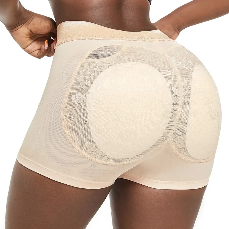 Women Butt Pad Control Panties Shapewear Fake Butt Lifter Hourglass Padded Booty Enhancer Brief Lingerie Body Shaper Shorts