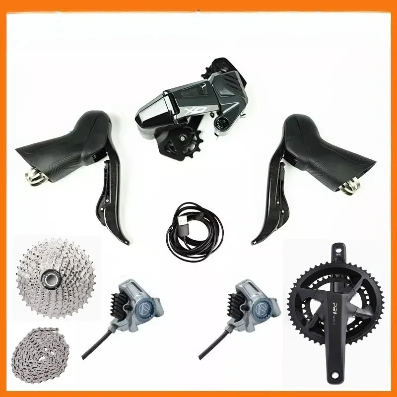 

2025 WHEELTOP EDS GEX RX6701SGS Gravel bike Electronic Wireless Groupset,7-13Speed,hydraulic disc brake+shifter+ Rear Derailleur