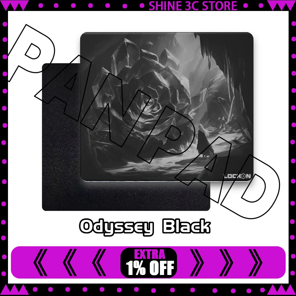 PAN Esports Odyssey Colored Glass Gaming Mousepad  FPS Both Speed And Smoothness Mouse Pad For VALORANT TTK CSGO PC Accessories