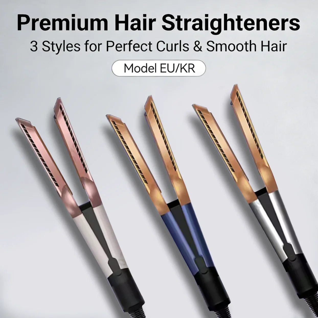 

Профессиональный фен-выпрямитель 2-в-1, выпрямитель с отрицательными ионами, долговечный инструмент для укладки, для влажных и сухих волос