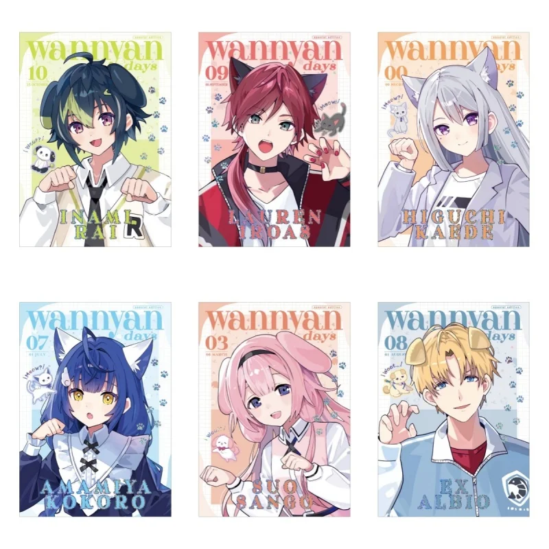 NIJISANJI VTuber Ornaments Anime Acrylic Standing Sign Board Action Cartoon Desk Decorations Gifts For Friends