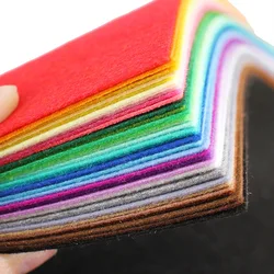 20/40Pcs Nonwoven Felt Fabric Needlework Patchwork Cloth Bundle For Kids Scrapbooking Doll DIY Quilting Sheet Sewing Crafts