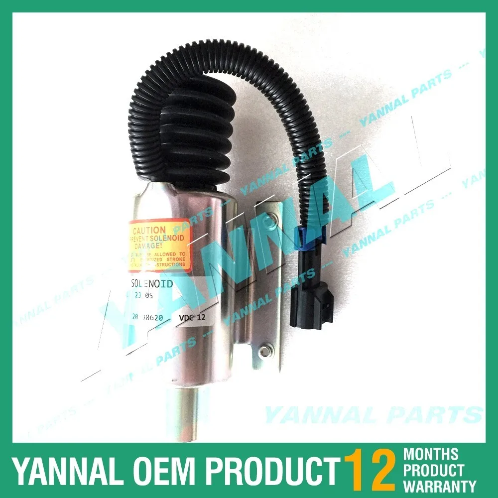 For Kubota Enging V2203/110-01178-04 Shutdown Solenoid forklift Excavator