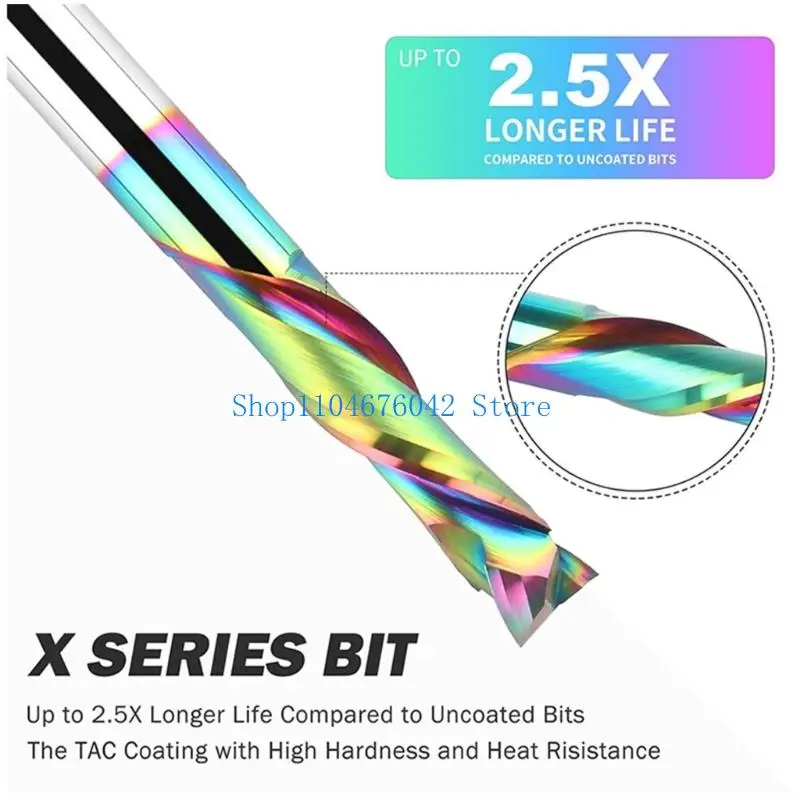 

Фреза из сплава 5asd с хвостовиком 1/4 дюйма для резьбы по дереву, гравировки канавок, деревообработки