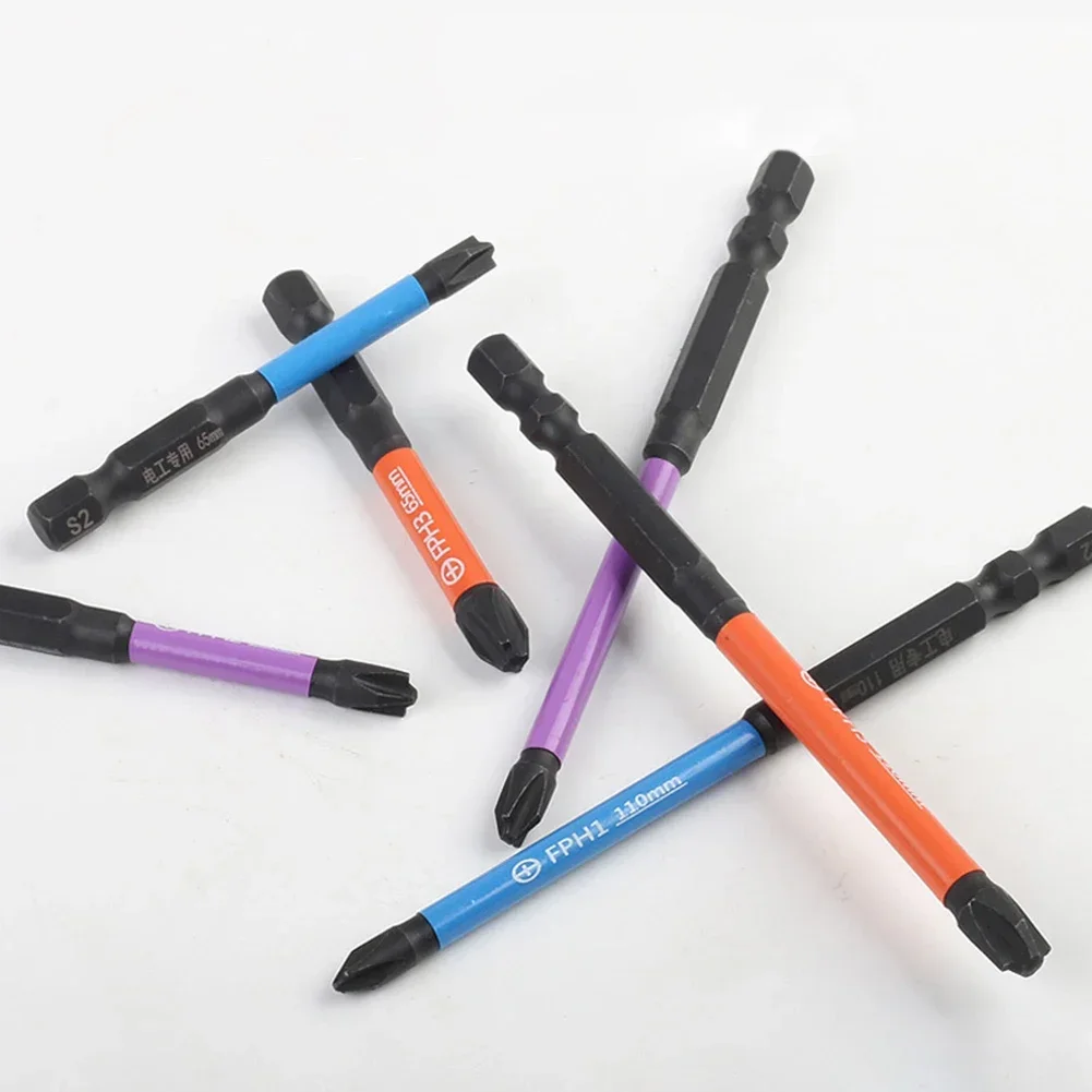 1pc クロスドライバービット磁気バッチヘッドインパクト強力なクロスドライバー FPH1 FPH2 FPH3 ドライバービット 65/110/150 ミリメートル