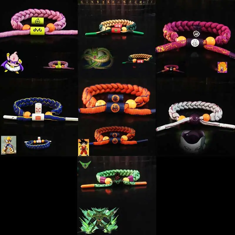 Anime Dragon Ball Son Goku Cosplay Kakarotto Bracelet Hand-Knitted Anime Bracelet Couple Accessories Christmas Gift