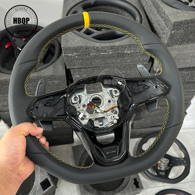 The Steering Wheel Is Suitable For Golf 8, R, GTI, Can Be Equipped With Buttons, And Comes With Shift Paddles And Frame