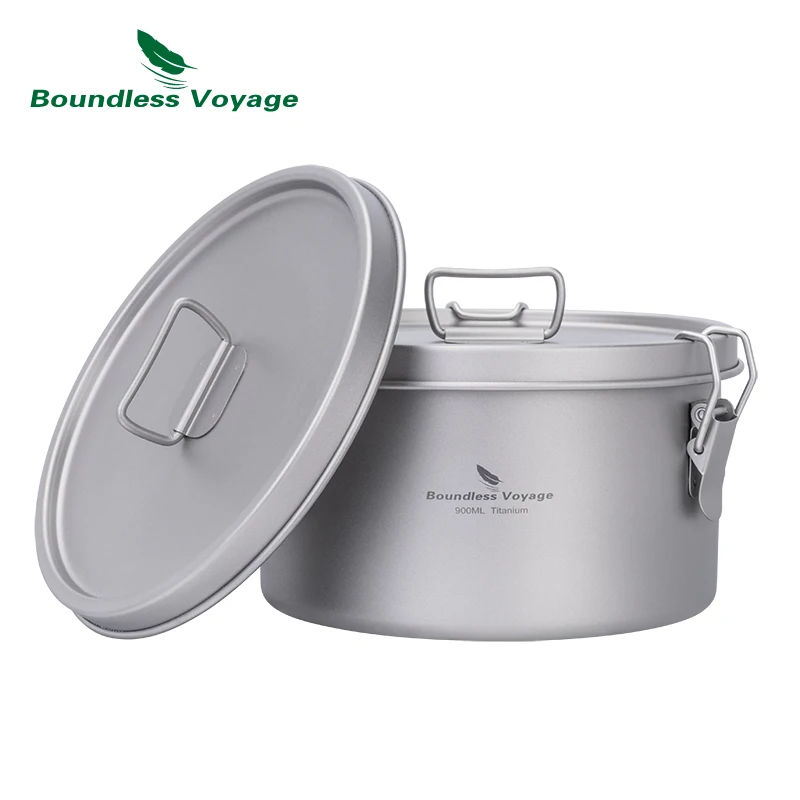 Boundless Voyage Titanium Dinner Box Multi-Functional Food Storage Container with 2 Lids  for Picnic, Travel, School Lunch Box