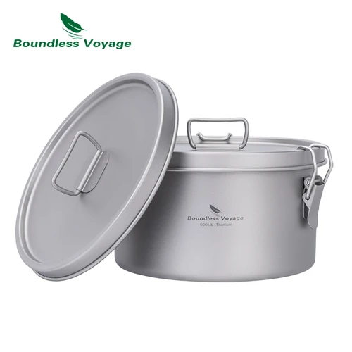 Imagen 2 del producto Boundless Voyage-caja de cena de titanio, contenedor de almacenamiento de alimentos multifuncional con 2 tapas para Picnic, viajes, fiambrera escolar