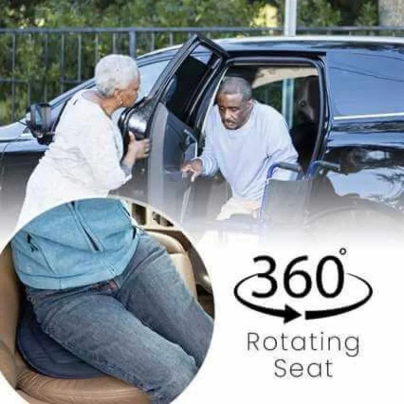 360° Rotating Seat Cushion Car Seat Aid Chair Seat Revolving Cushion Rotation Auto Memory Foam Pad Mat