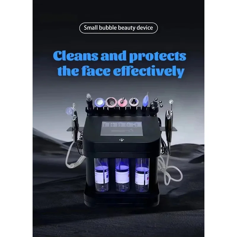 New 10-in-1 Multi-functional Desktop Black Pearl Skin Management Comprehensive Apparatus Clean Microdermabrasion Machine 08.