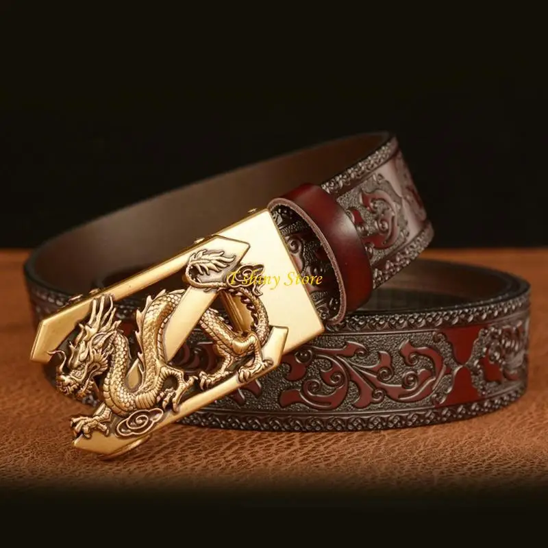 N58f حزام جلدي للرجال القابل للتعديل