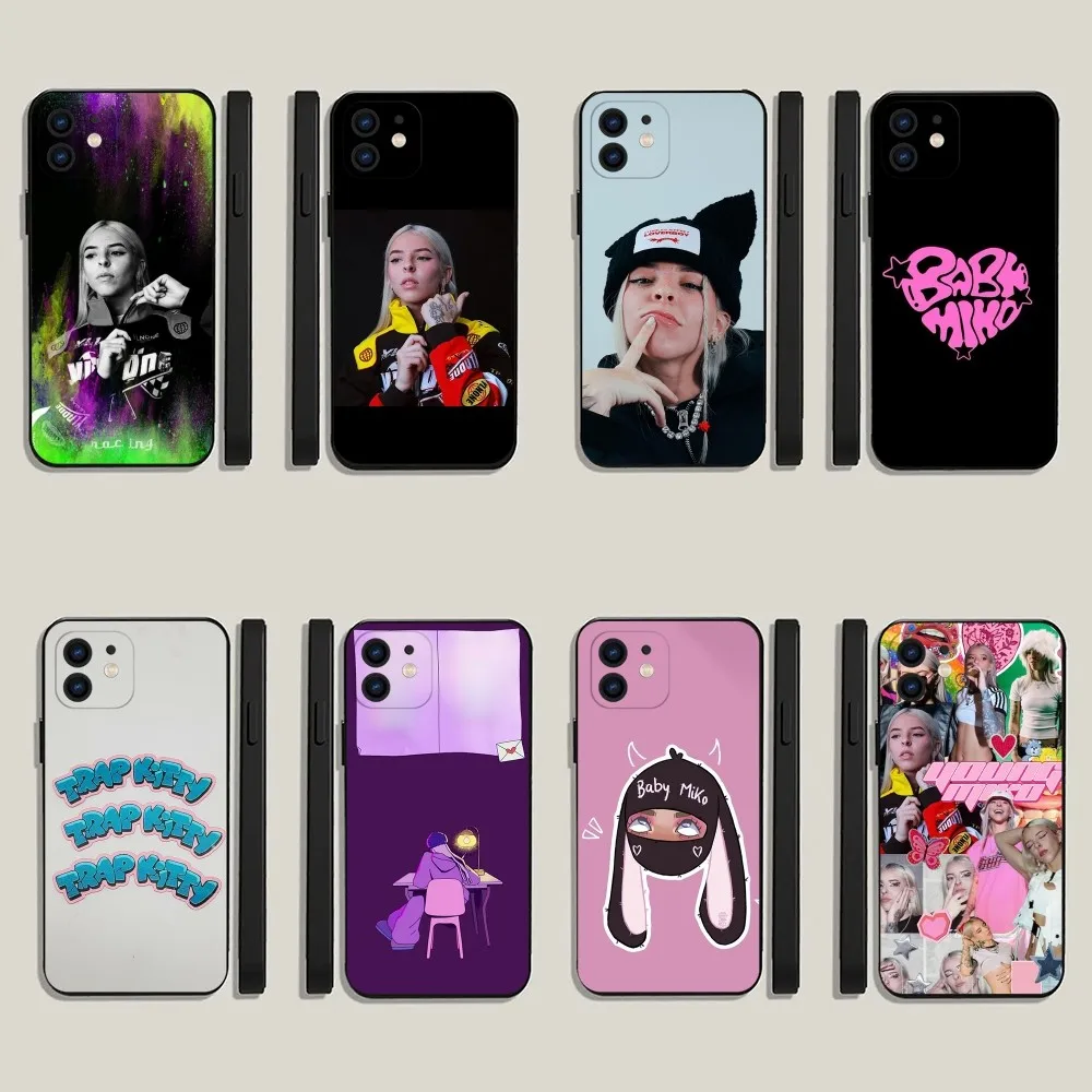 Rapper Young M-Miko Phone Case For iPhone 15,14,13,12,11,Plus,Pro Max,XS,X,XR,SE,Mini,8,7 Soft Silicone Black Cover