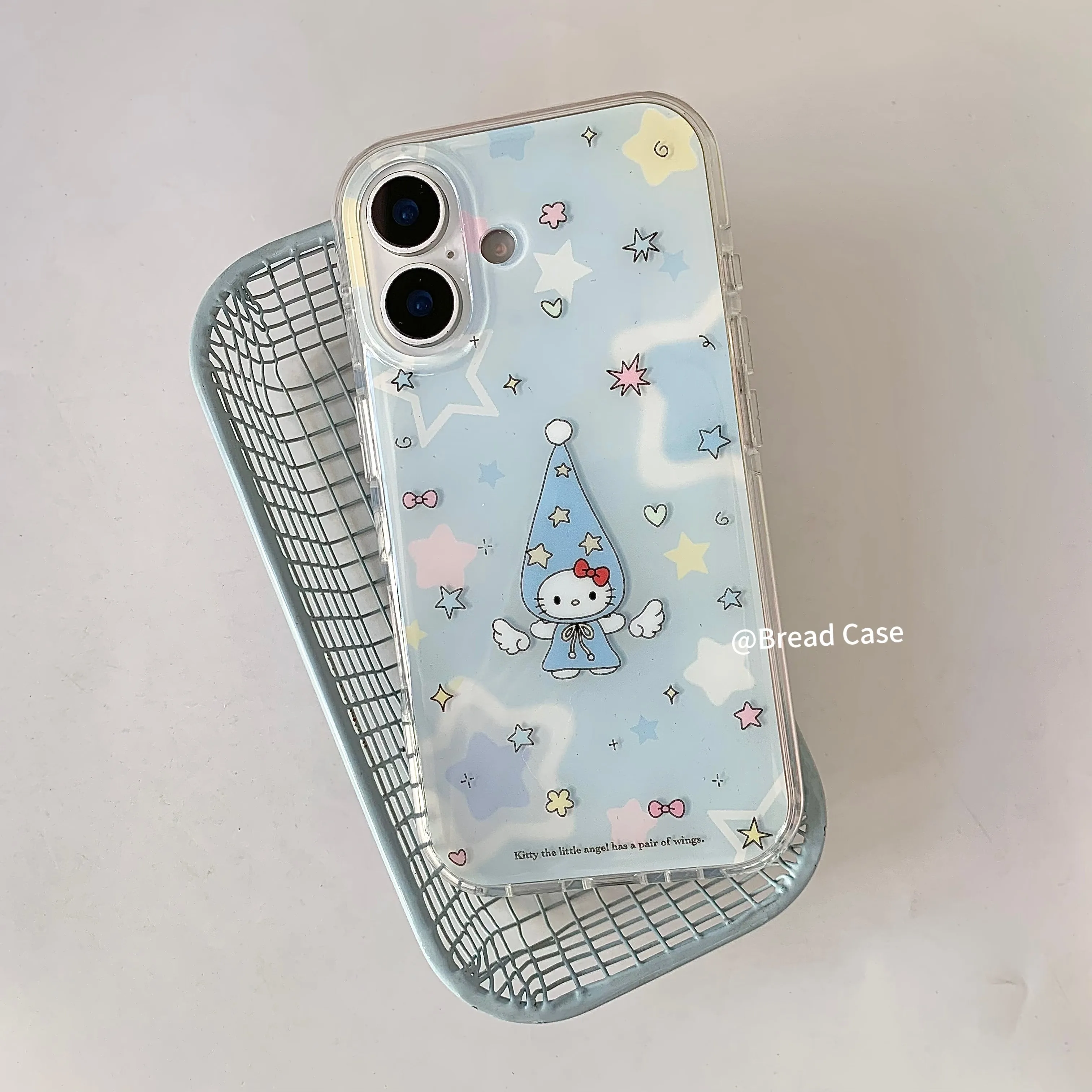 Ins coreano anjo azul hellos kittys bonito caso de telefone para samsung galaxy a17 a07 a56 a36 a26 a73 a72 a55 a54 a53 a52 a34 a33 a32