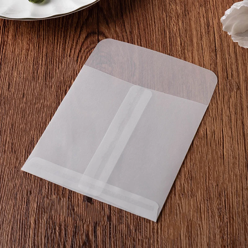 50Pcs Mini Flat Glassine Paper Envelopes Small Storage Bags for Earrings Rings Coins Photos Stamp Jewelry Packing image 5