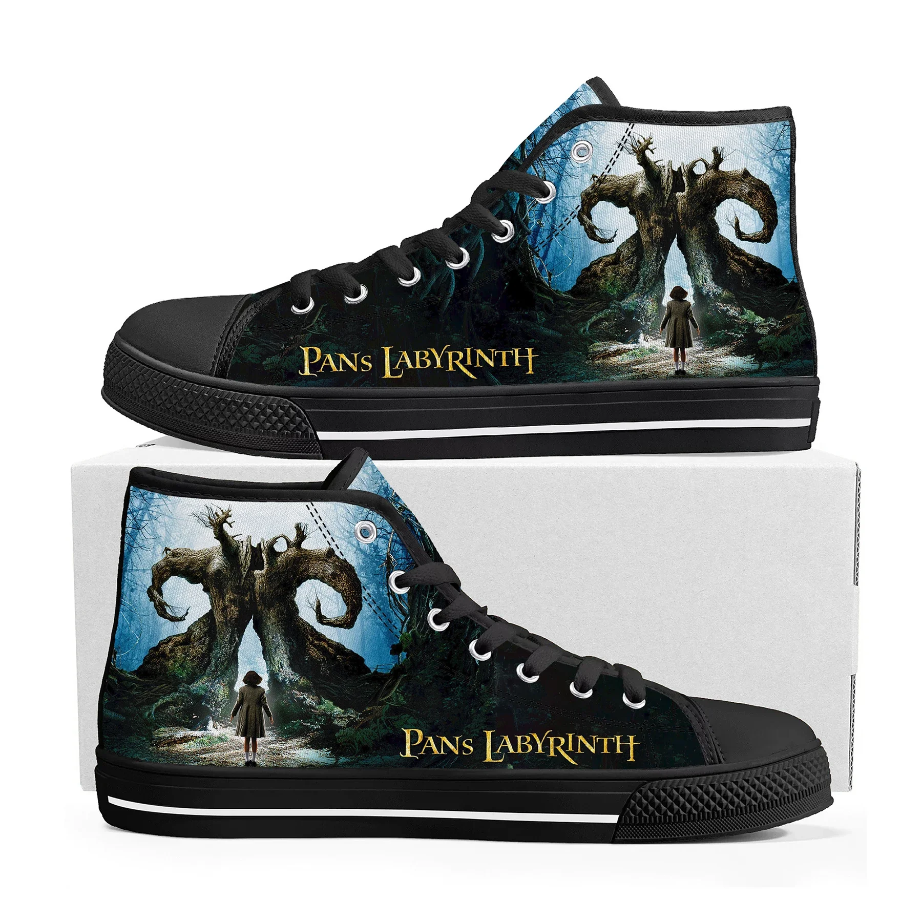 Pans Labyrinth Movie High Top Sneakers Mens Womens Teenager High Quality Canvas Sneaker couple Shoe Casual Custom Made Shoes