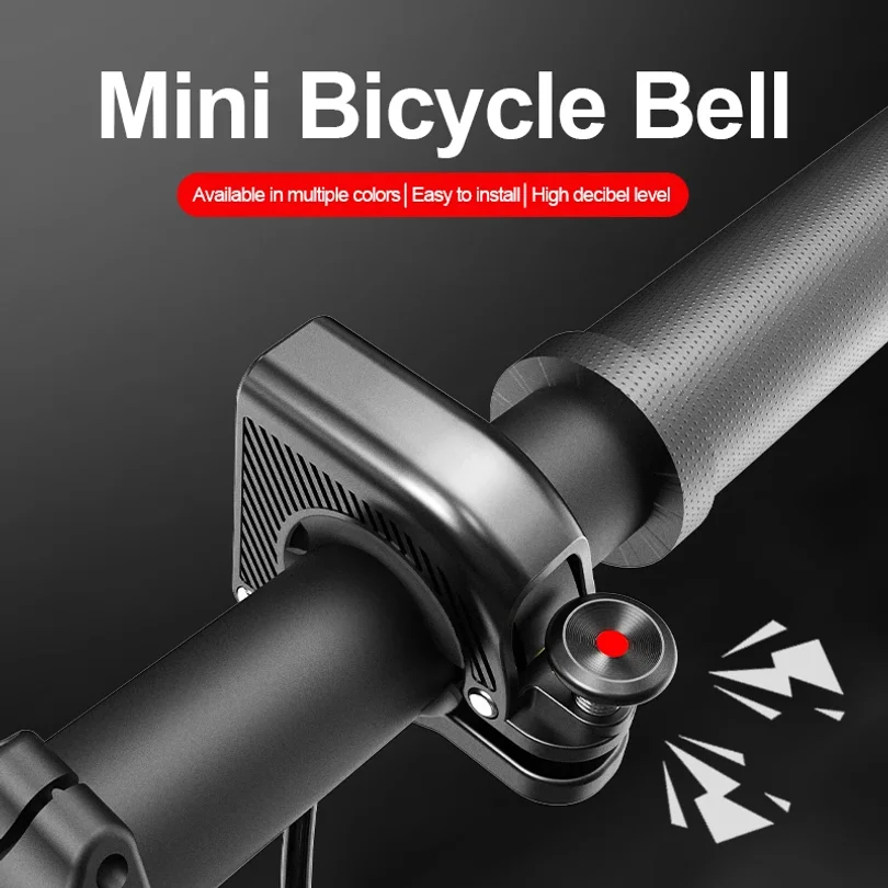 

Велосипедный звонок скрытого монтажа из алюминиевого сплава, с высоким уровнем громкости, для горных и шоссейных велосипедов, супергромкий, на руль, компактный, снаряжение для велоспорта