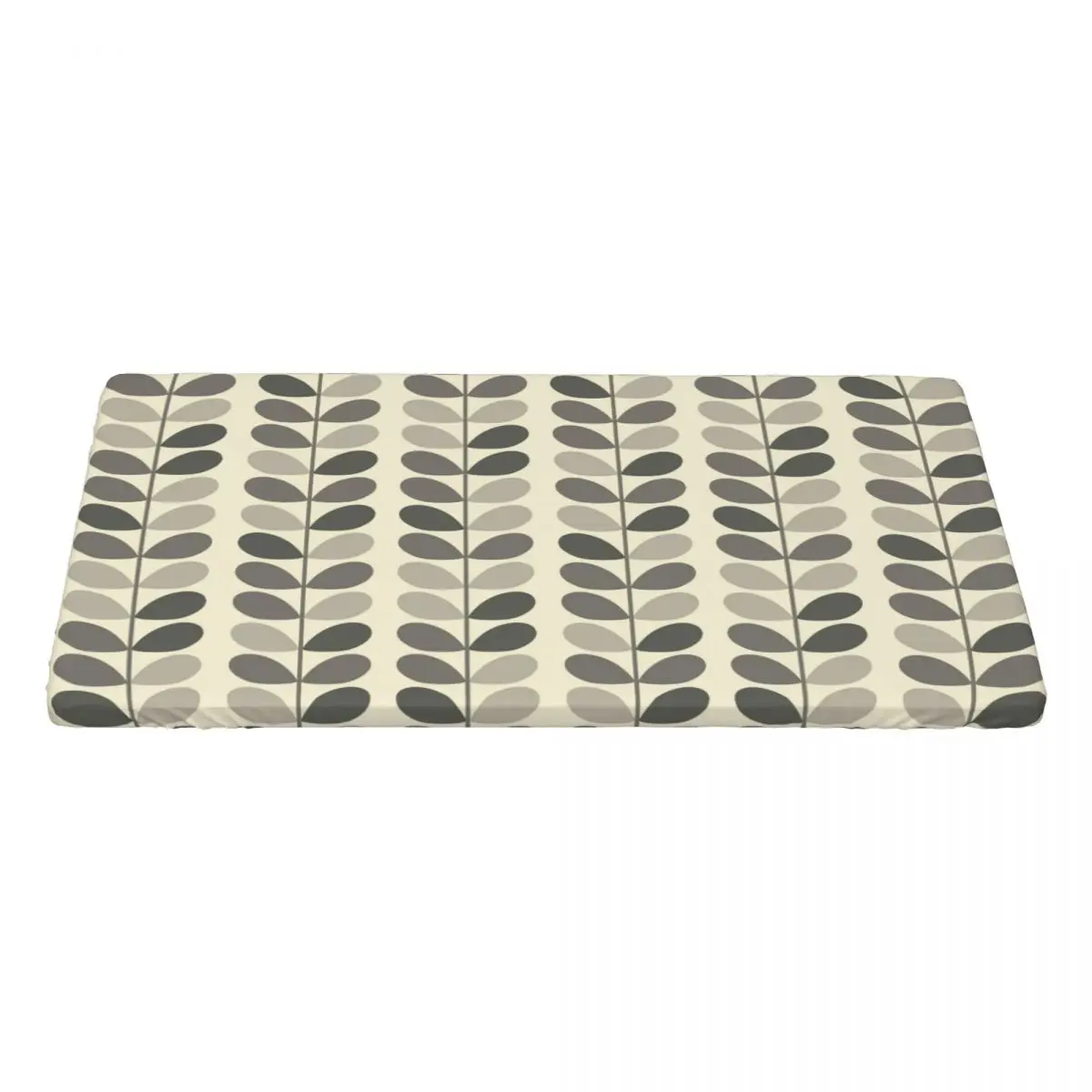 Custom Rectangular Waterproof Oil-Proof Multi Stem Warm Grey Orla Kiely Pattern Tablecloth Table Cover 4FT Fit Table Cloth