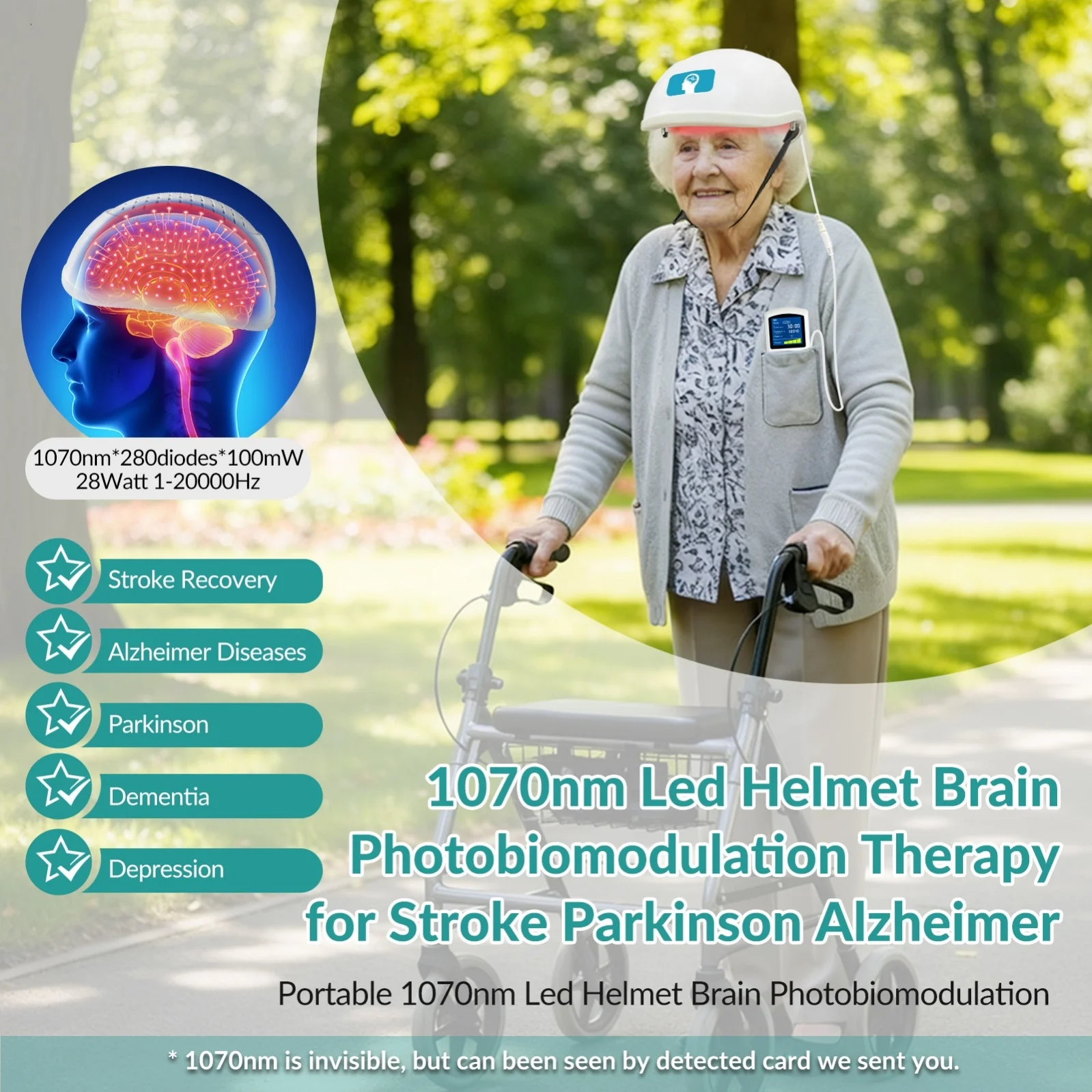 2026 1070nm Casque De Nerfs Pour Da Traitement Doena Gurir Medical Products for Multiple Sclerosis Parkinson Parkinsons Les Lpil