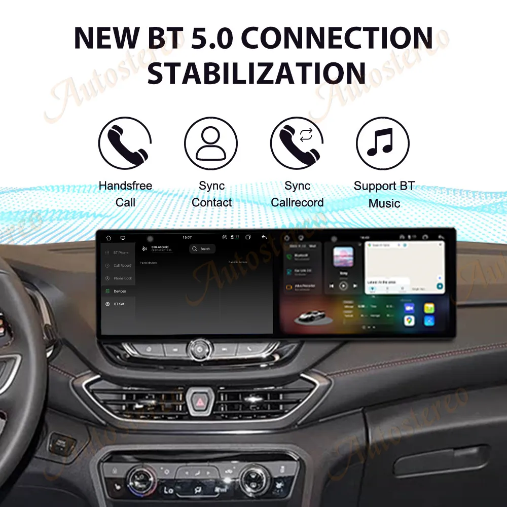 Dual Screen 10.1inch Car GPS Android 15 Navigation For Chevrolet Orlando 2018-2022 Head Unit Multimedia Player Car Radio Auto