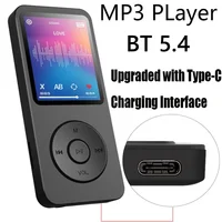 Reproductor MP3 Tipo-C 32G HiFi, Reproductor de Música sin Pérdidas, Walkman para Estudiantes, Natación, Correr, Ciclismo, Altavoz Integrado, Compatible con Radio FM y Libros Electrónicos
