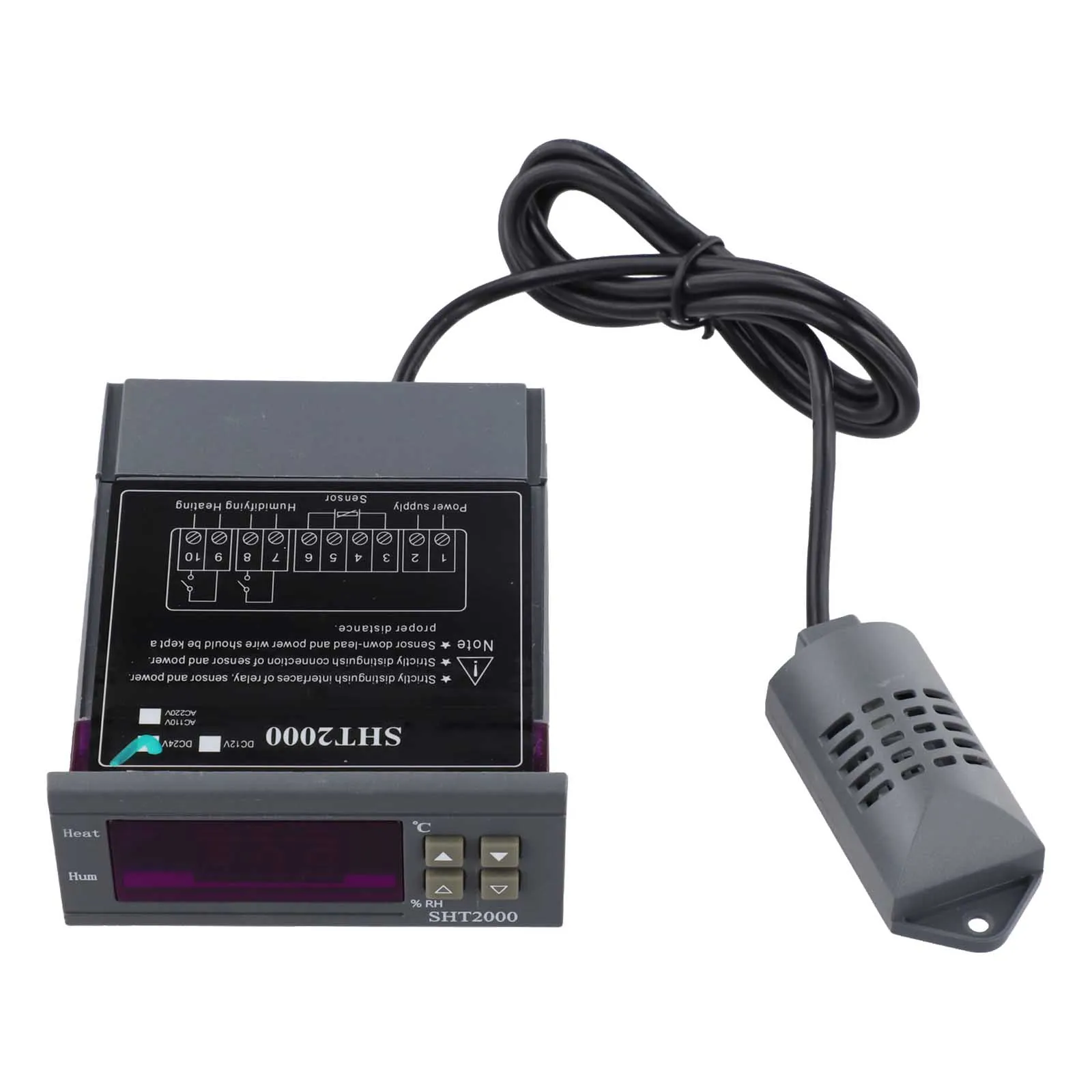 Air Quality Management Thermostat SHT2000 Environment Monitor Operating Temperature Range -20 To 60 C Set Start Stop Values