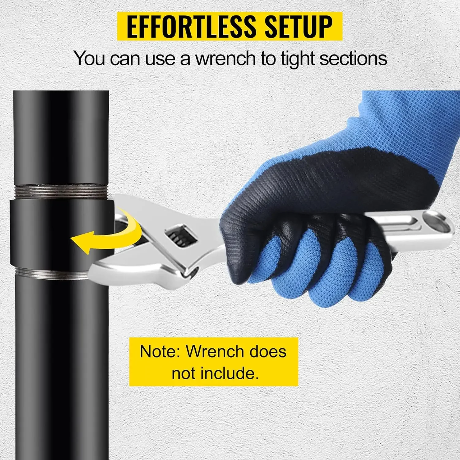 Sail Pole Extension, 21" Height Shade Pole Extension, 3" Diameter Shade Sail Pole Extender