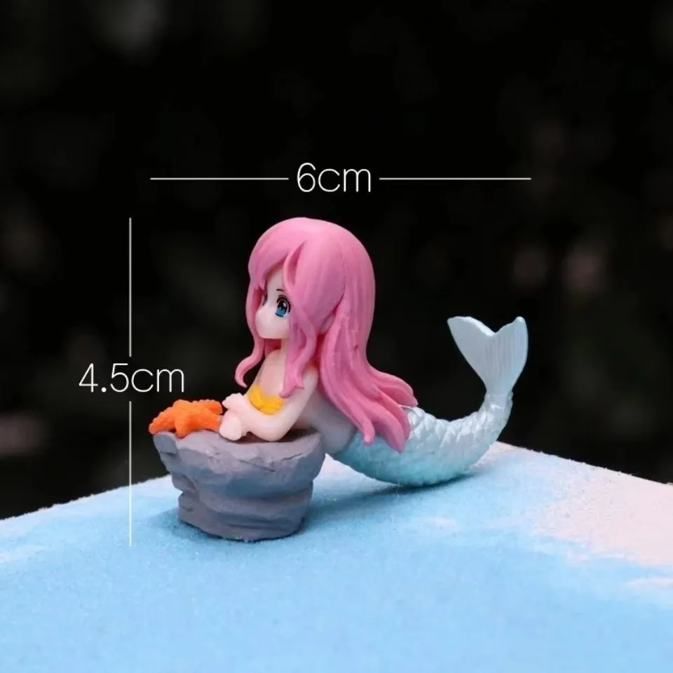 水族館の水槽リトルマーメイドオーナメントミニチュア置物 DIY ケーキ