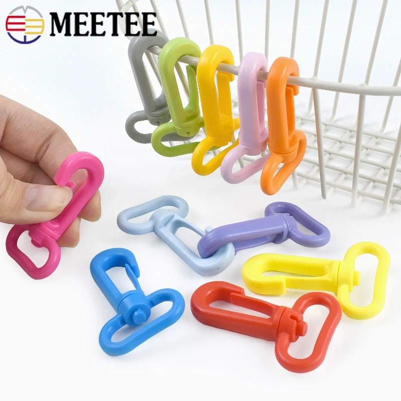 

20/30Pcs Meetee 13-31mm Plastic Buckle Swivel Lobster Clasp Snap Hook Carabiners Keychain Bag Strap Buckles DIY Bags Accessories
