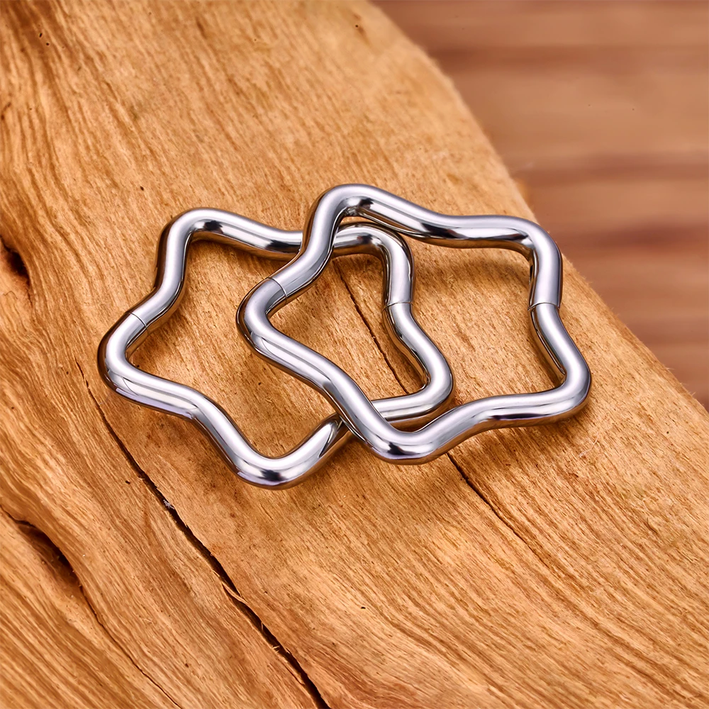 1/10PC Titanium Star Daith Ear – Conch Earring Hoop recenzja i cena