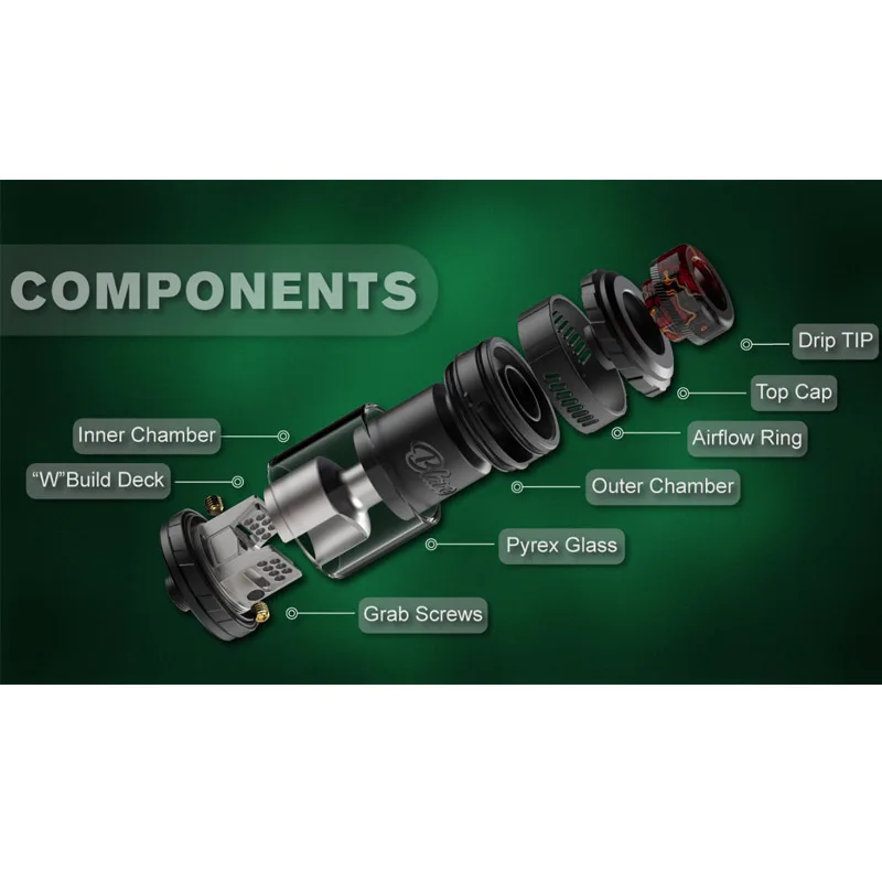 الأصلي Thunderhead Creations Blaze Solo RTA خزان البخاخة لفائف واحدة 3.5 مللي/5.5 مللي الزجاج العلوي ملء السجائر الإلكترونية Vape