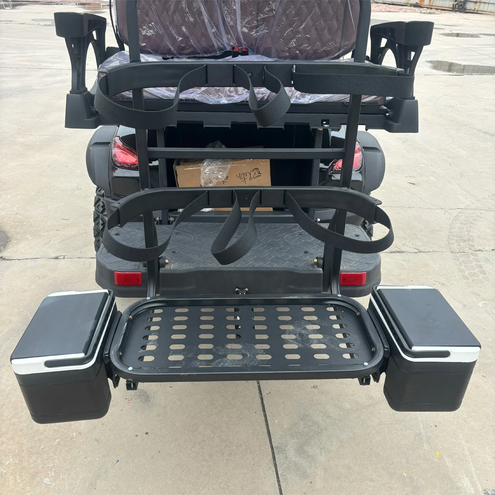 

Hot Sale Low New Design Lithium Battery Farm Cart Electric Golf Cart with Sand Box golf bag straps and basket