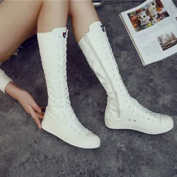 Boots Canvas Shoes Increased Internal Latest Sneakers Pure Dance Shoe For Women Boot Sports Shoes Dance Side Zipper casual shoes