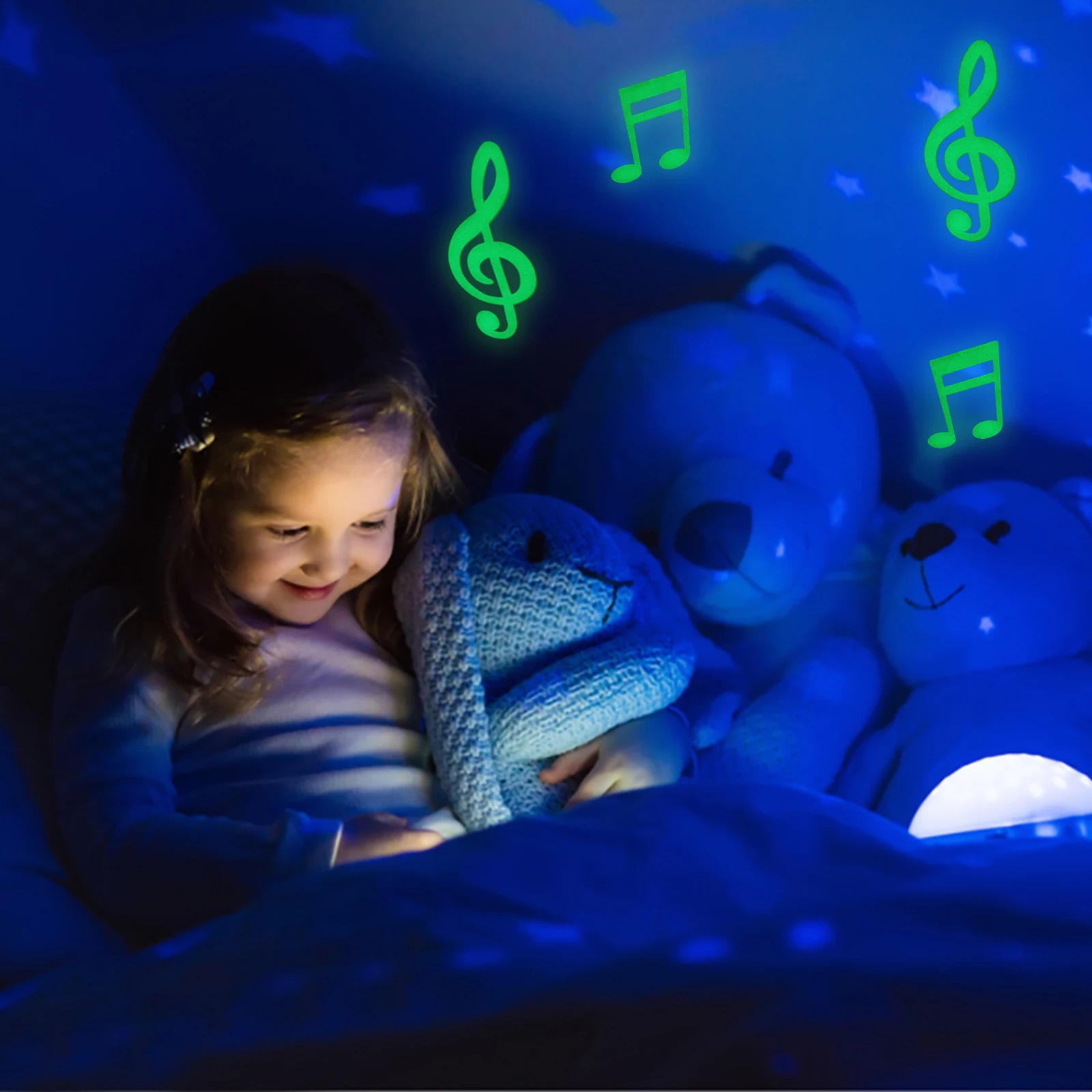 

1Set Luminous Music Note Wall Stickers Bright Color Patterns Removable No Residue Kid Bedroom Decor Music Wall Pastes